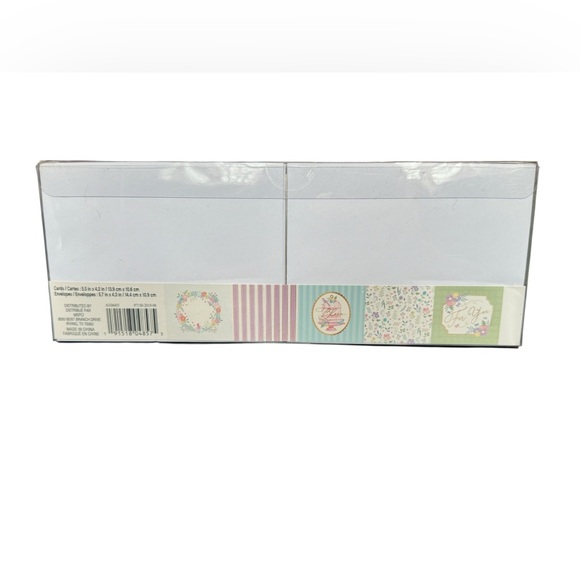 Craftsmart Pastel Floral Cards and Envelopes Set 50 pack - Picture 7 of 8